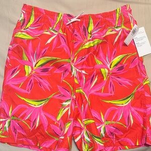 Tropical Floral Boys Bathing Suit
